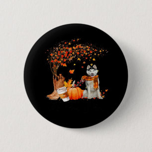 Es ist Fall Y’all Hund Erntedank Halloween Aesthet Button