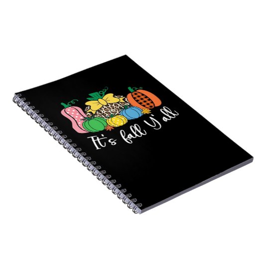 Es ist Fall Y’all Leopard Pattern Pumpkin Notizblock (Rechte Seite)