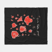 Es ist Fall Y’all Minimal Clean Fleecedecke (Vorderseite (Horizontal))