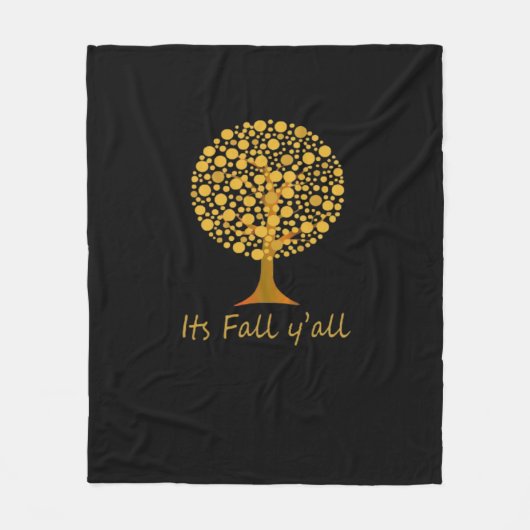 Es ist Fall Y’all Minimal Clean Fleecedecke (Vorderseite)