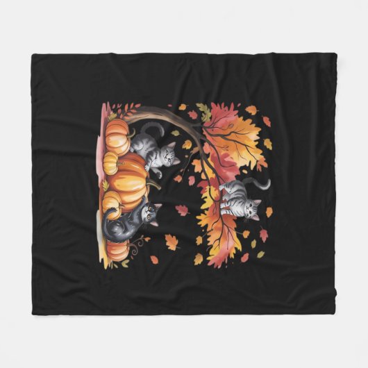 Es ist Fall Y’all Minimal Clean Fleecedecke (Vorderseite (Horizontal))