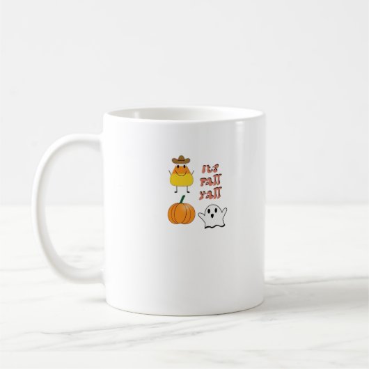 Es ist Fall Y’all Minimal Clean Kaffeetasse (Links)