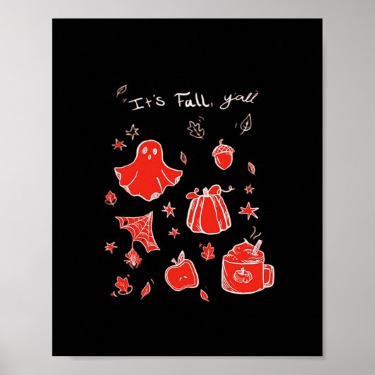 Es ist Fall Y’all Minimal Clean Poster (Vorne)