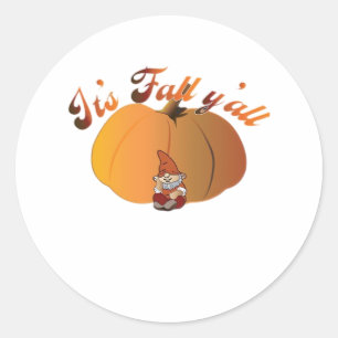 Es ist Fall Y’all Minimal Clean Runder Aufkleber