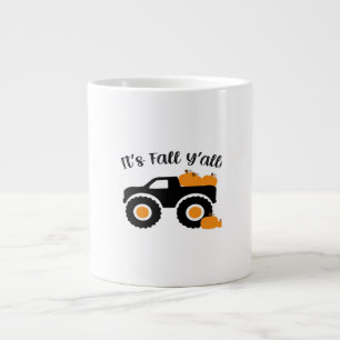 Es ist Fall Y’all Monster mit Pumpkins Grafik-Desi Jumbo-Tasse