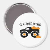 Es ist Fall Y’all Monster mit Pumpkins Grafik-Desi Magnet (Vorderseite/Rückseite)