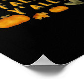 Es ist Fall Y’all Pumpkin Design Creative Art Poster (Ecke)