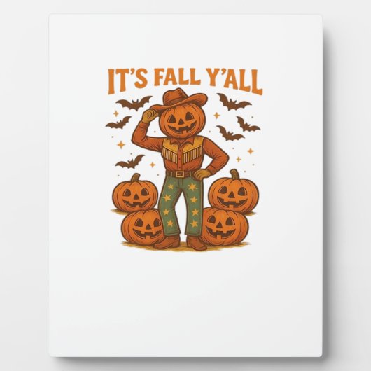 Es ist Fall Y’all Pumpkin Fotoplatte (Vorderseite)