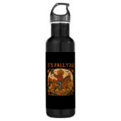 Es ist Fall Y’all Pumpkin Minimal Clean Edelstahlflasche (Vorderseite)