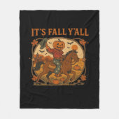Es ist Fall Y’all Pumpkin Minimal Clean Fleecedecke (Vorderseite)