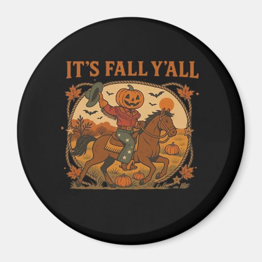 Es ist Fall Y’all Pumpkin Minimal Clean Magnet (Vorne)