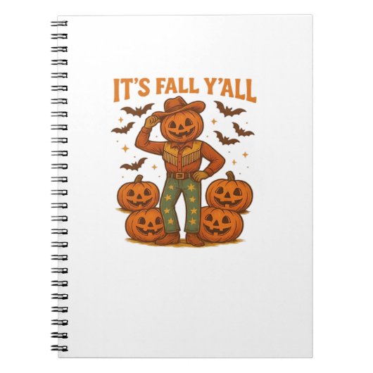 Es ist Fall Y’all Pumpkin Notizblock (Vorderseite)