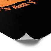 Es ist Fall Y’all Pumpkin Retro Classic Poster (Ecke)