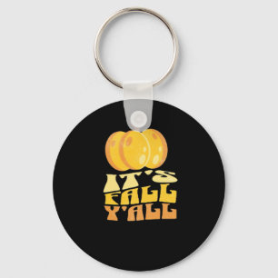Es ist Fall Y’all Pumpkin Retro Classic Schlüsselanhänger