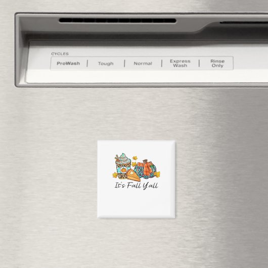 Es ist Fall Y’all Pumpkin Spice Leopard Pumpkin Pi Magnet (In Situ (Geschirrspüler))