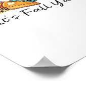 Es ist Fall Y’all Pumpkin Spice Leopard Pumpkin Pi Poster (Ecke)