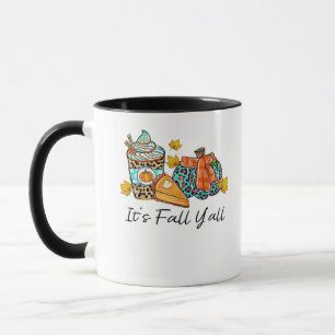 Es ist Fall Y’all Pumpkin Spice Leopard Pumpkin Pi Tasse