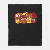 Es ist Fall Y’all Pumpkin Text Fleecedecke (Vorderseite)