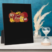 Es ist Fall Y’all Pumpkin Text Fotoplatte (Seite)