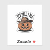 Es ist Fall Y’all Pumpkin Trendy Graphic Aufkleber (Blatt)