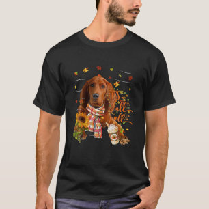 Es ist Fall Y All Redbone Coonhund Erntedank T-Shirt