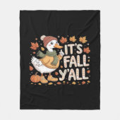 Es ist Fall Y’all Retro Classic Fleecedecke (Vorderseite)