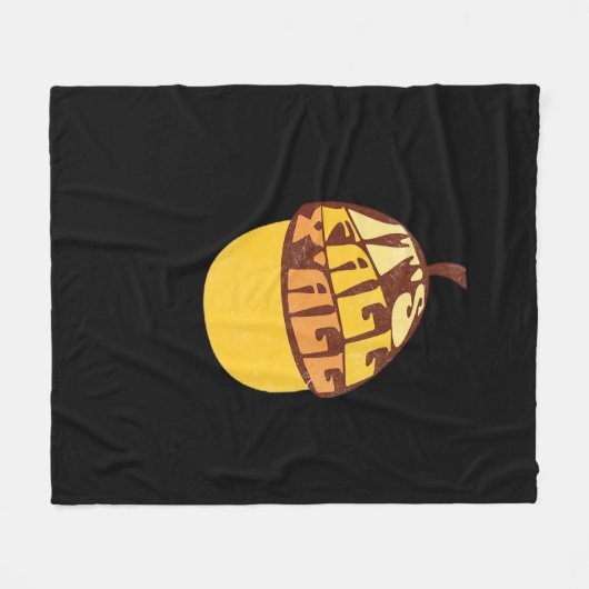 Es ist Fall Y’all Retro Classic Fleecedecke (Vorderseite (Horizontal))