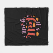 Es ist Fall Y’all Retro Classic Fleecedecke (Vorderseite (Horizontal))