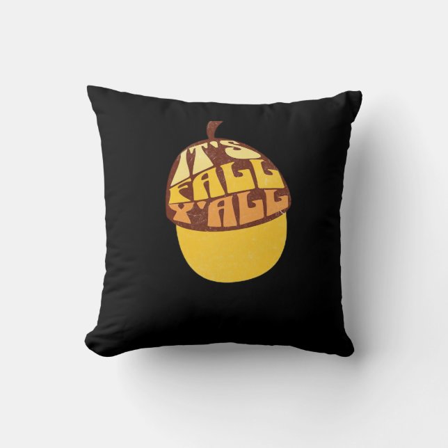 Es ist Fall Y’all Retro Classic Kissen (Vorderseite)