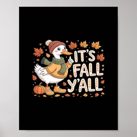 Es ist Fall Y’all Retro Classic Poster (Vorne)