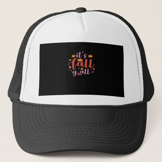 Es ist Fall Y’all Retro Classic Truckerkappe (Vorderseite)