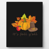 Es ist Fall Y’all Retro Style Fotoplatte (Vorderseite)