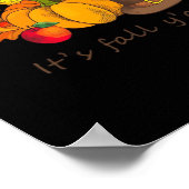 Es ist Fall Y’all Retro Style Poster (Ecke)