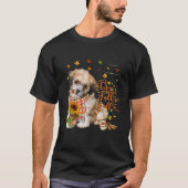 Es ist Fall Y All Shichon Dog Erntedank Halloween T-Shirt (Vorderseite)