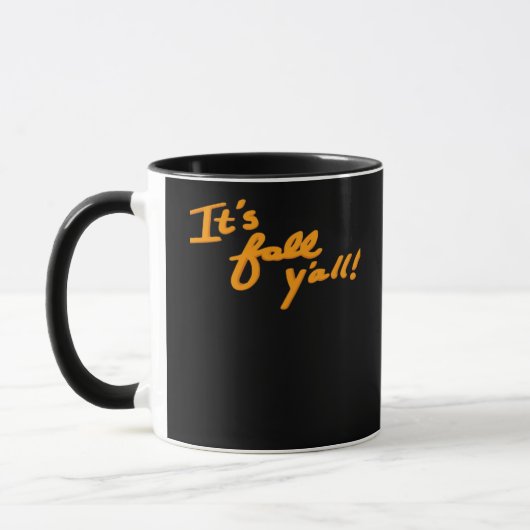 Es ist Fall Y’all Simple Ästhetik Style Tasse (Links)