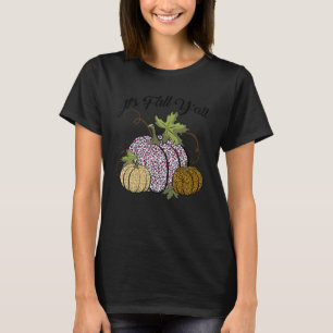 Es ist Fall Y'all Animal Print Pumpkins Giraffe Le T-Shirt