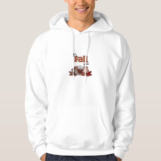 Es ist Fall Y'all ästhetische einfach Hoodie (Vorderseite)