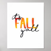 Es ist Fall Y'all ästhetische einfach Poster (Vorne)