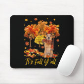 Es ist Fall Yall Australian Cattle Dog Tree Pumpki Mousepad (Mit Mouse)