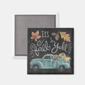Es ist Fall Y'all - Chalkboard Truck Magnet (Vorderseite/Rückseite)