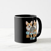 Es ist Fall Y'all Corgis Einzigartige Ästhetik Tasse (VorderseiteRechts)