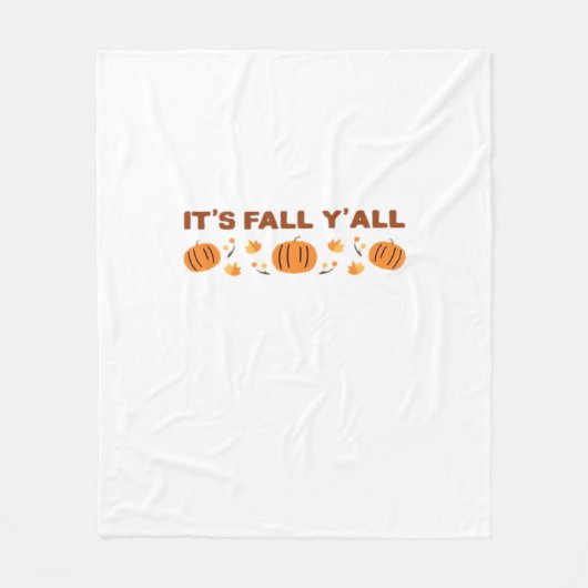 Es ist Fall Y'all Creative Art Fleecedecke (Vorderseite)
