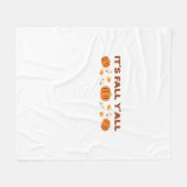 Es ist Fall Y'all Creative Art Fleecedecke (Vorderseite (Horizontal))