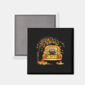 Es ist Fall Y'all Goldendoodle Erntedank Pumpkin Magnet (Vorderseite/Rückseite)