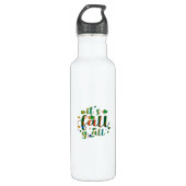 Es ist Fall Y'all Grafikstil Edelstahlflasche (Vorderseite)