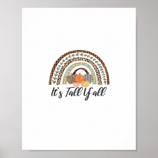Es ist Fall Y'all Grafikstil Poster (Vorne)