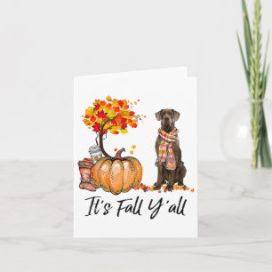 Es ist Fall Y'all Great Dane Dog Lovers Erntedank Karte