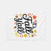 Es ist Fall Yall Halloween Bats Pumpkin Fall Hallo Fleecedecke (Vorderseite (Horizontal))