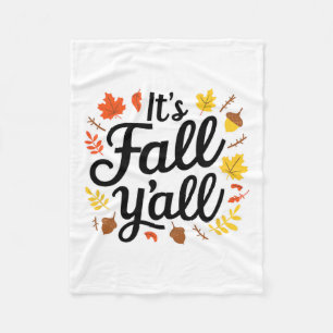Es ist Fall Yall Halloween Bats Pumpkin Fall Hallo Fleecedecke
