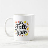 Es ist Fall Yall Halloween Bats Pumpkin Fall Hallo Kaffeetasse (Links)